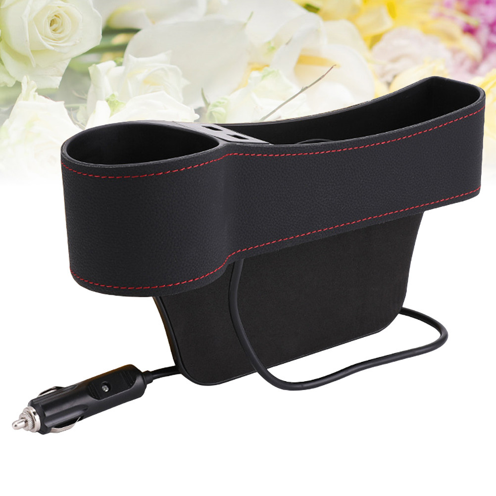 Kotak Penyimpanan Celah Kursi  - Seat Gap Filler Organizer With Usb Charger ulasan dan harga