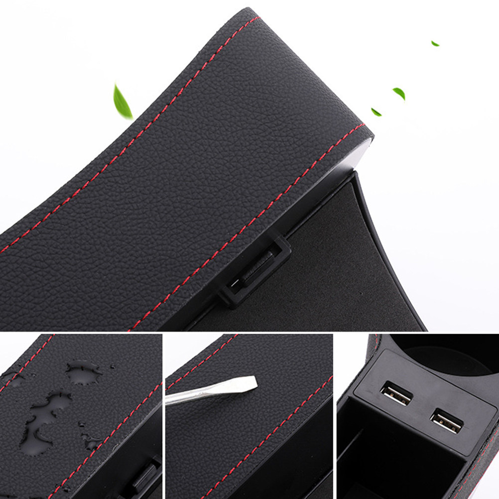 Kotak Penyimpanan Celah Kursi  - Seat Gap Filler Organizer With Usb Charger ulasan dan harga