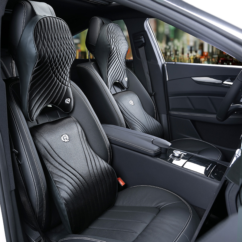 Set bantal mobil busa memori,  - Memory Foam Car Neck Pillow Lumbar Support ulasan dan harga