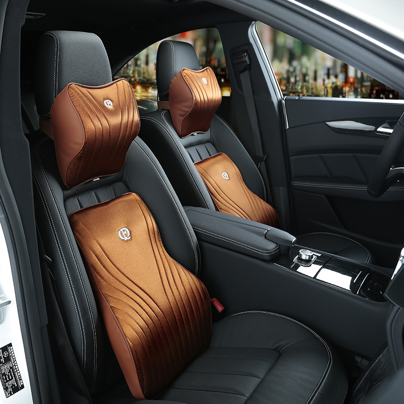 Set bantal mobil busa memori,  - Memory Foam Car Neck Pillow Lumbar Support ulasan dan harga