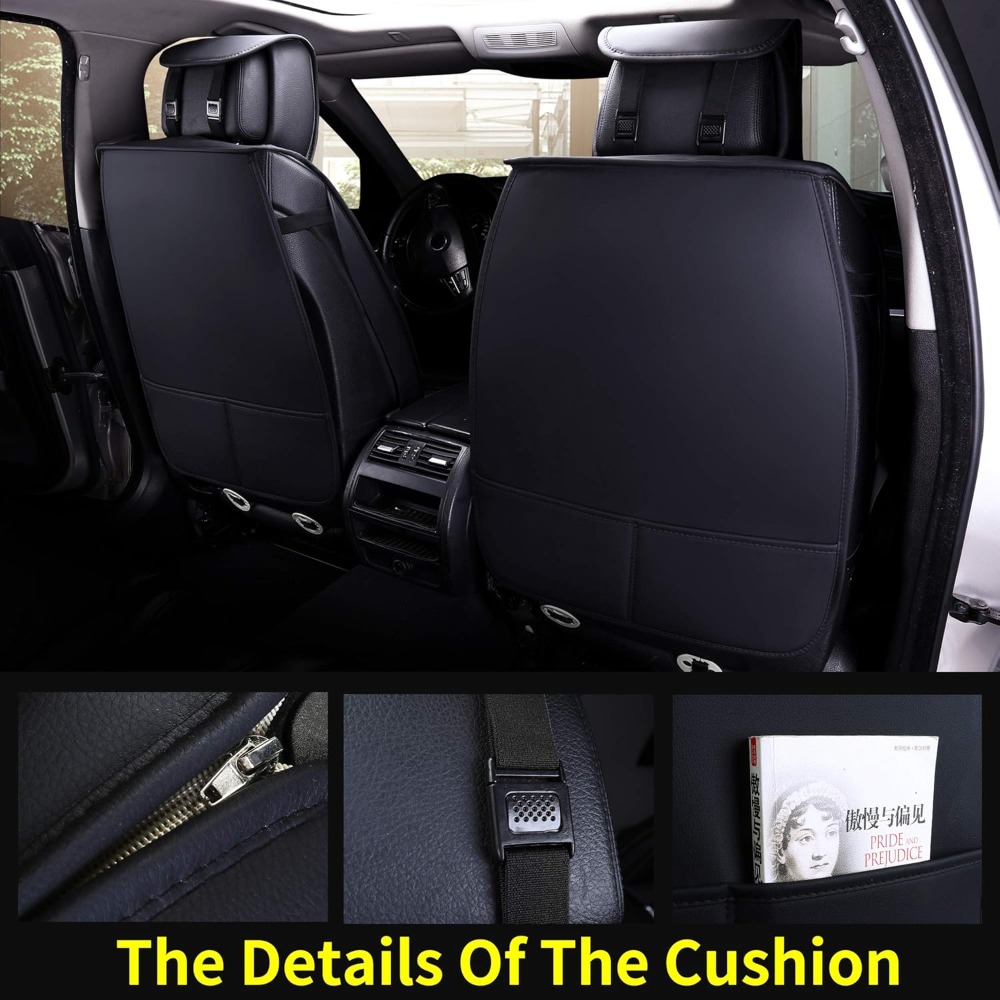 5pcs Sarung Jok Mobil Set Leng - Leather Car Seat Covers Full Set Universal ulasan dan harga
