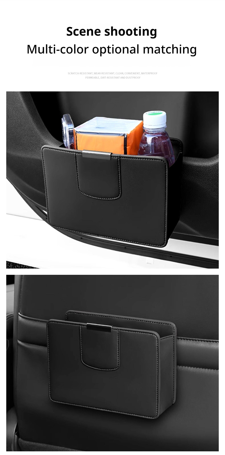 Tempat Sampah Mobil Gantung, K - Waterproof Car Trash Can With Lid ulasan dan harga