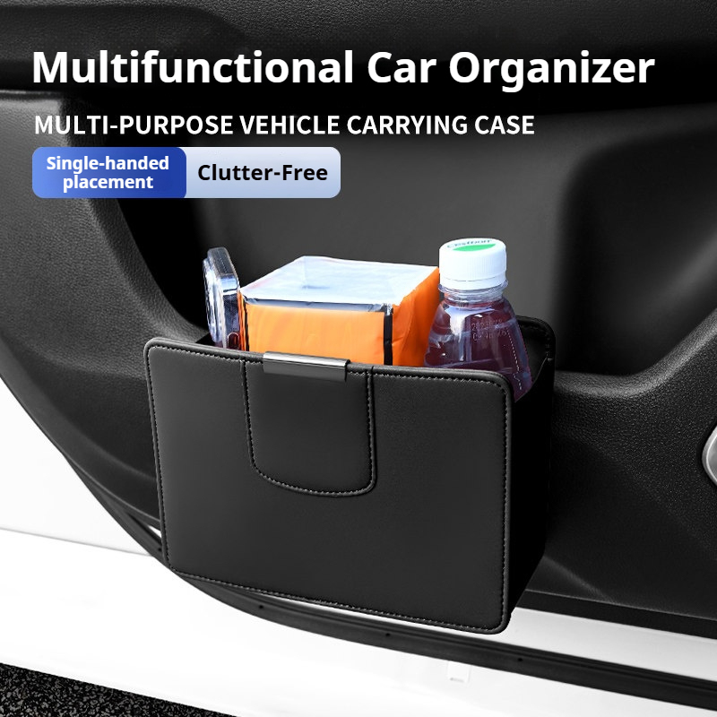 Tempat Sampah Mobil Gantung, K - Waterproof Car Trash Can With Lid ulasan dan harga