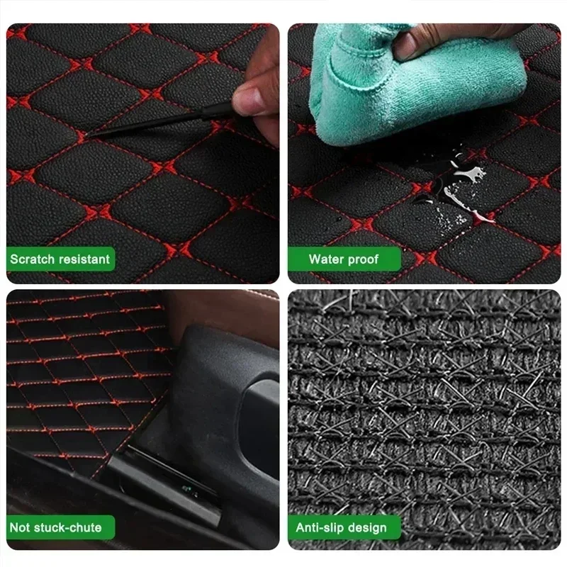 Karpet Lantai Mobil 4 Buah Kar - Car Floor Mats Universal Waterproof Leather ulasan dan harga