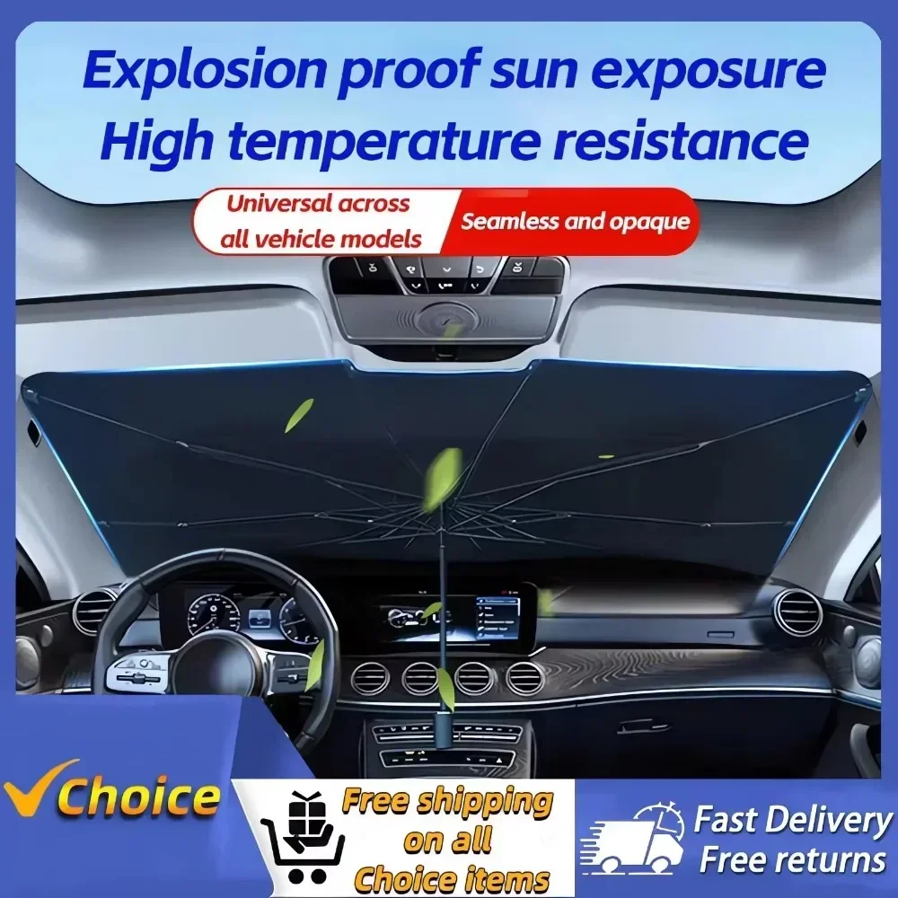 Payung Pelindung Matahari Mobi - Car Sunshade Windshield Umbrella Foldable ulasan dan harga