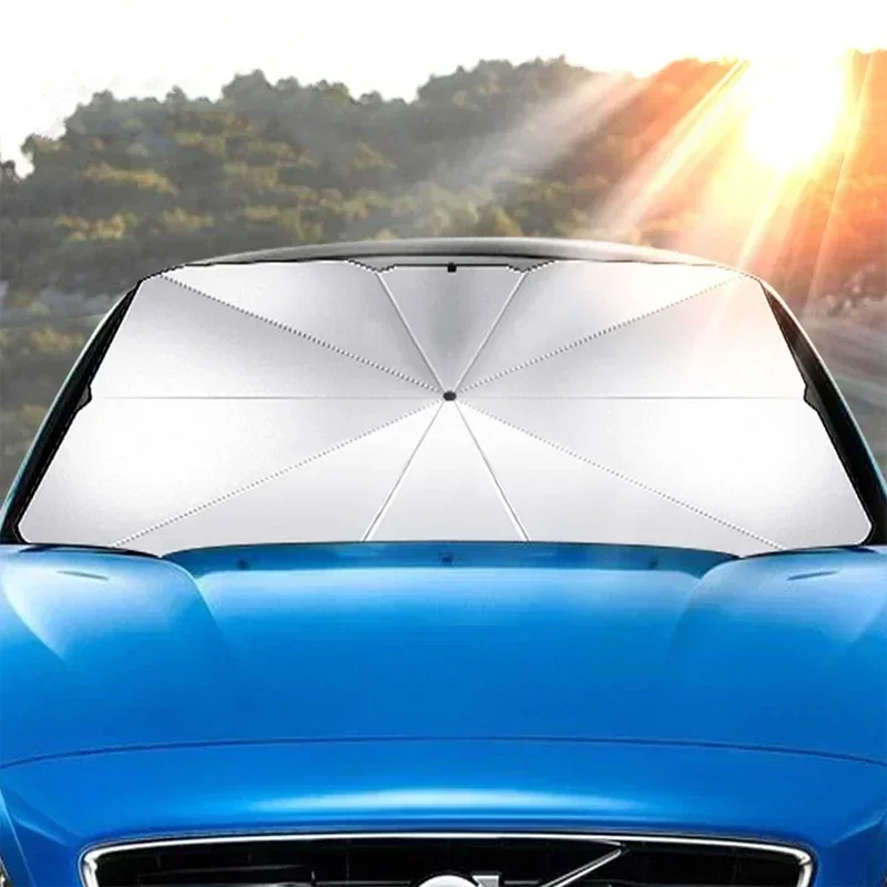 Payung Pelindung Matahari Mobi - Car Sunshade Windshield Umbrella Foldable ulasan dan harga
