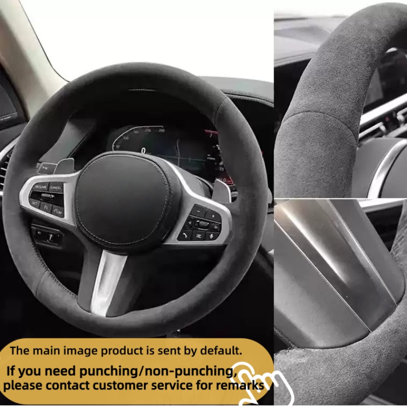 Sarung Setir Mobil Kulit Suede - Car Steering Wheel Cover Anti Slip Breathable ulasan dan harga
