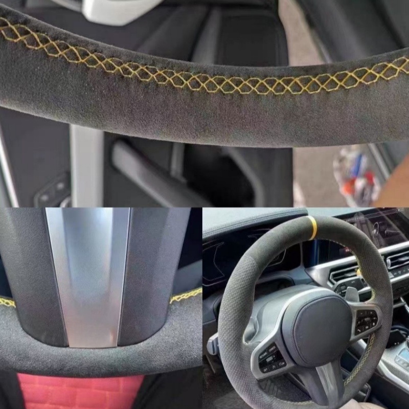 Sarung Setir Mobil Kulit Suede - Car Steering Wheel Cover Anti Slip Breathable ulasan dan harga