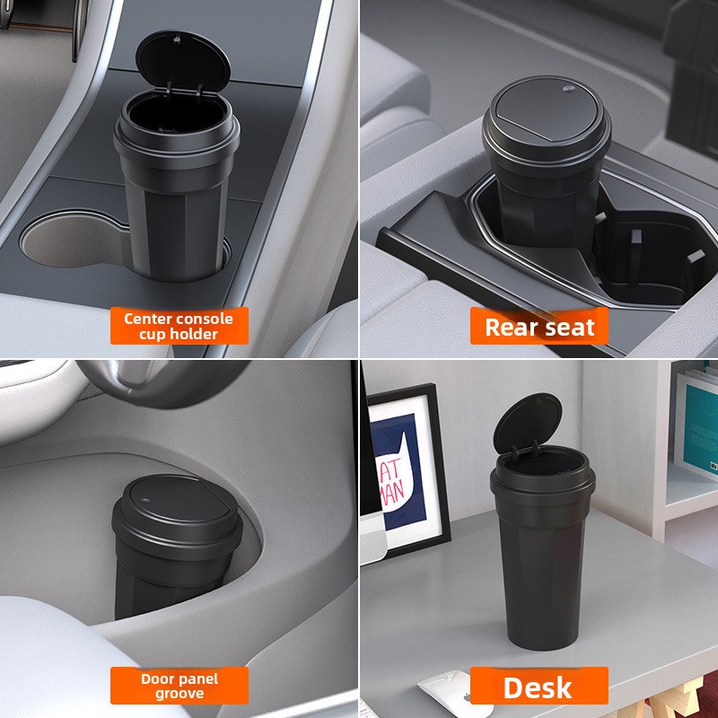 Tempat Sampah Mobil Bentuk Tem - Waterproof Car Trash Can With Lid ulasan dan harga