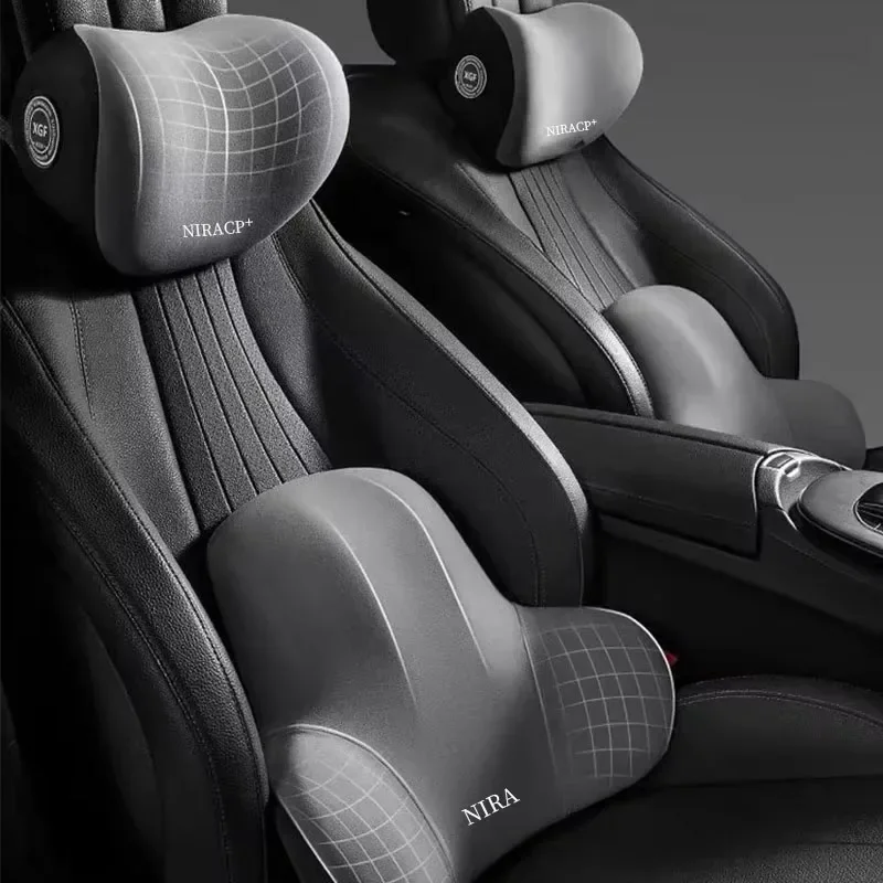Bantal Leher Mobil Busa Memori - Memory Foam Car Neck Pillow Lumbar Support ulasan dan harga