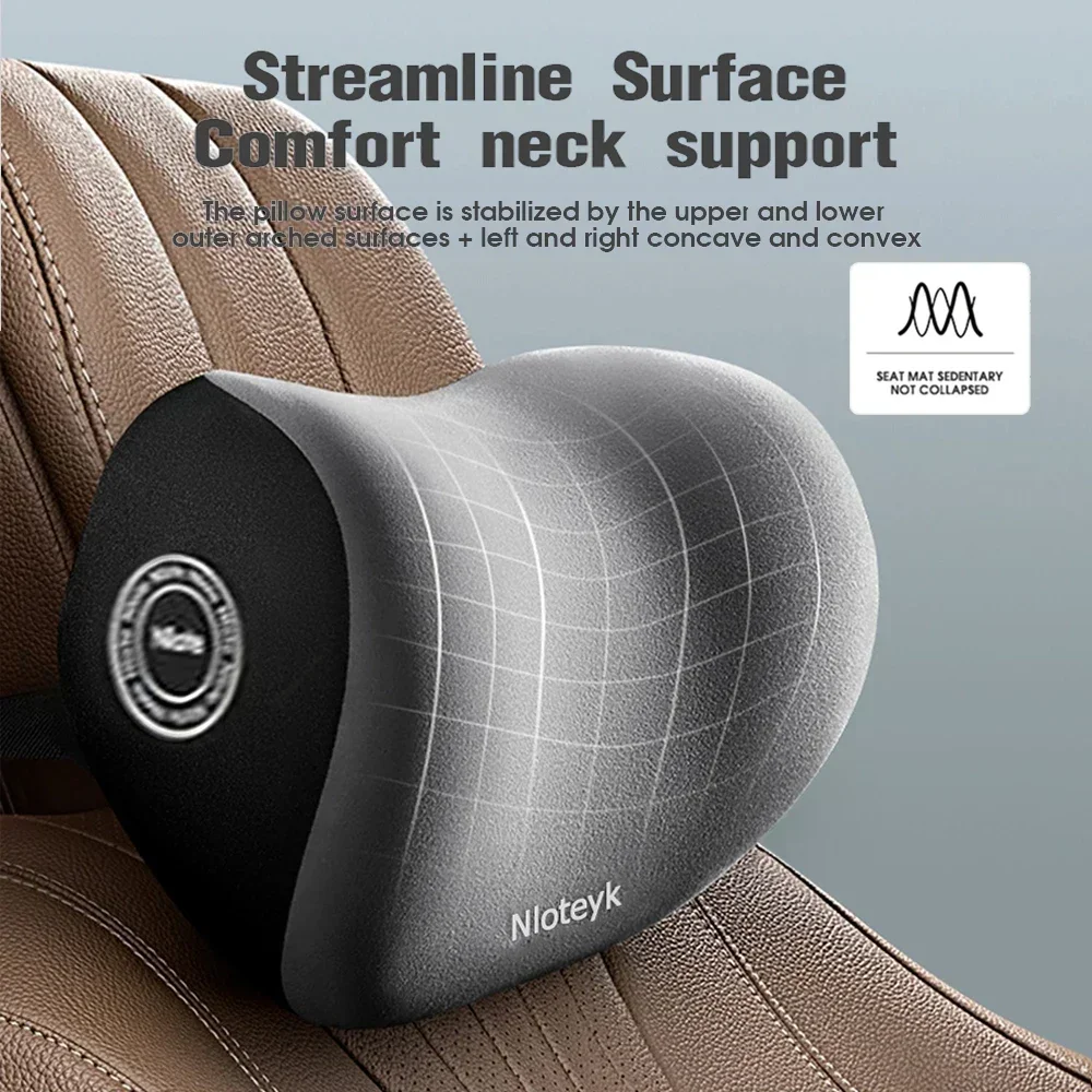 Bantal Leher Mobil Busa Memori - Memory Foam Car Neck Pillow Lumbar Support ulasan dan harga