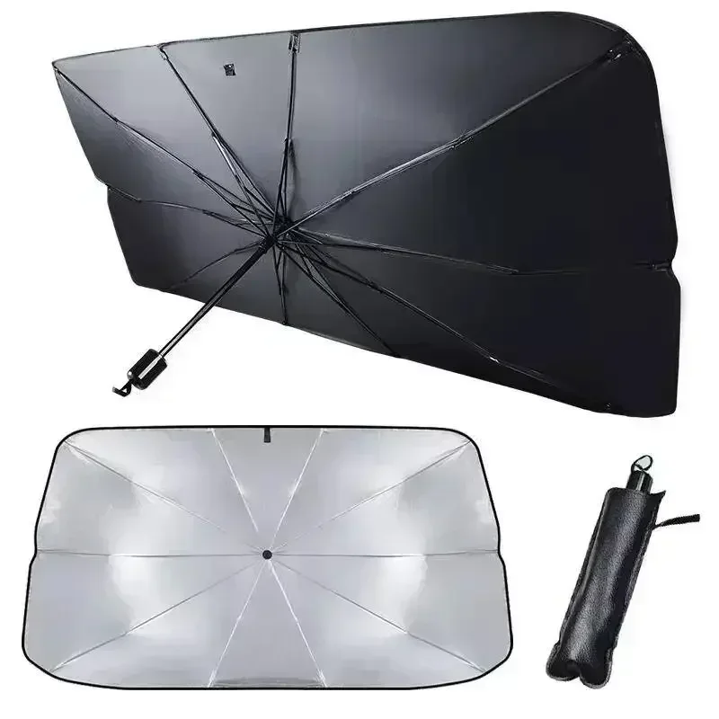 Penutup Depan Mobil Lipat Serb - Car Sunshade Windshield Umbrella Foldable ulasan dan harga