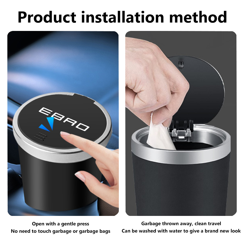 Tempat Sampah Mobil Mini Tahan - Waterproof Car Trash Can With Lid ulasan dan harga