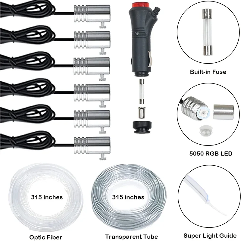 Lampu Strip EL Fleksibel Denga - Led Ambient Interior Car Lights App Control ulasan dan harga