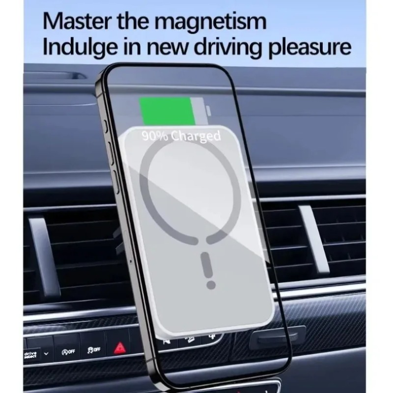 Pengisi Daya Nirkabel Mobil Ma - Magnetic Phone Holder For Car Vent ulasan dan harga