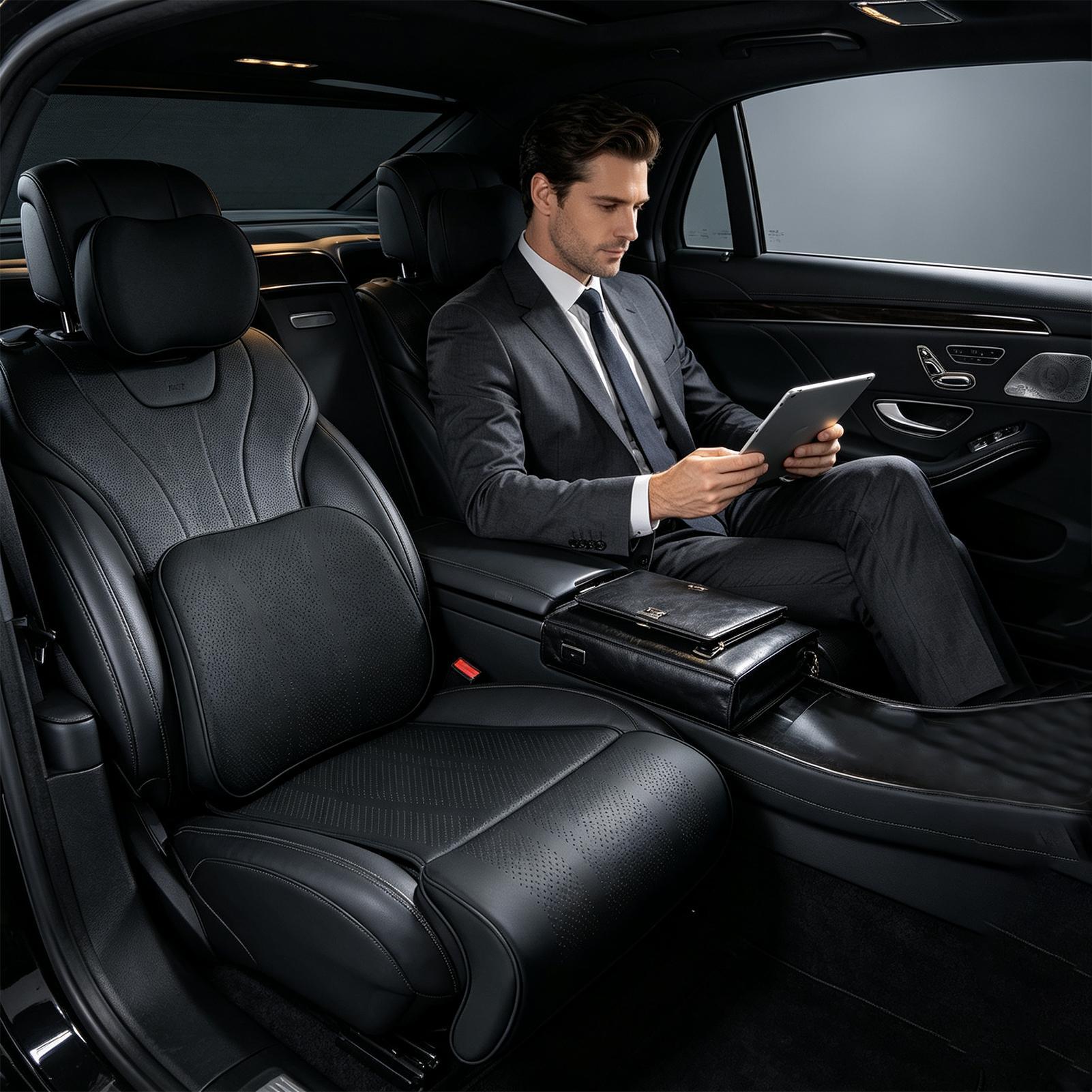 Bantalan Kursi Mobil Ergonomis - Memory Foam Car Neck Pillow Lumbar Support ulasan dan harga