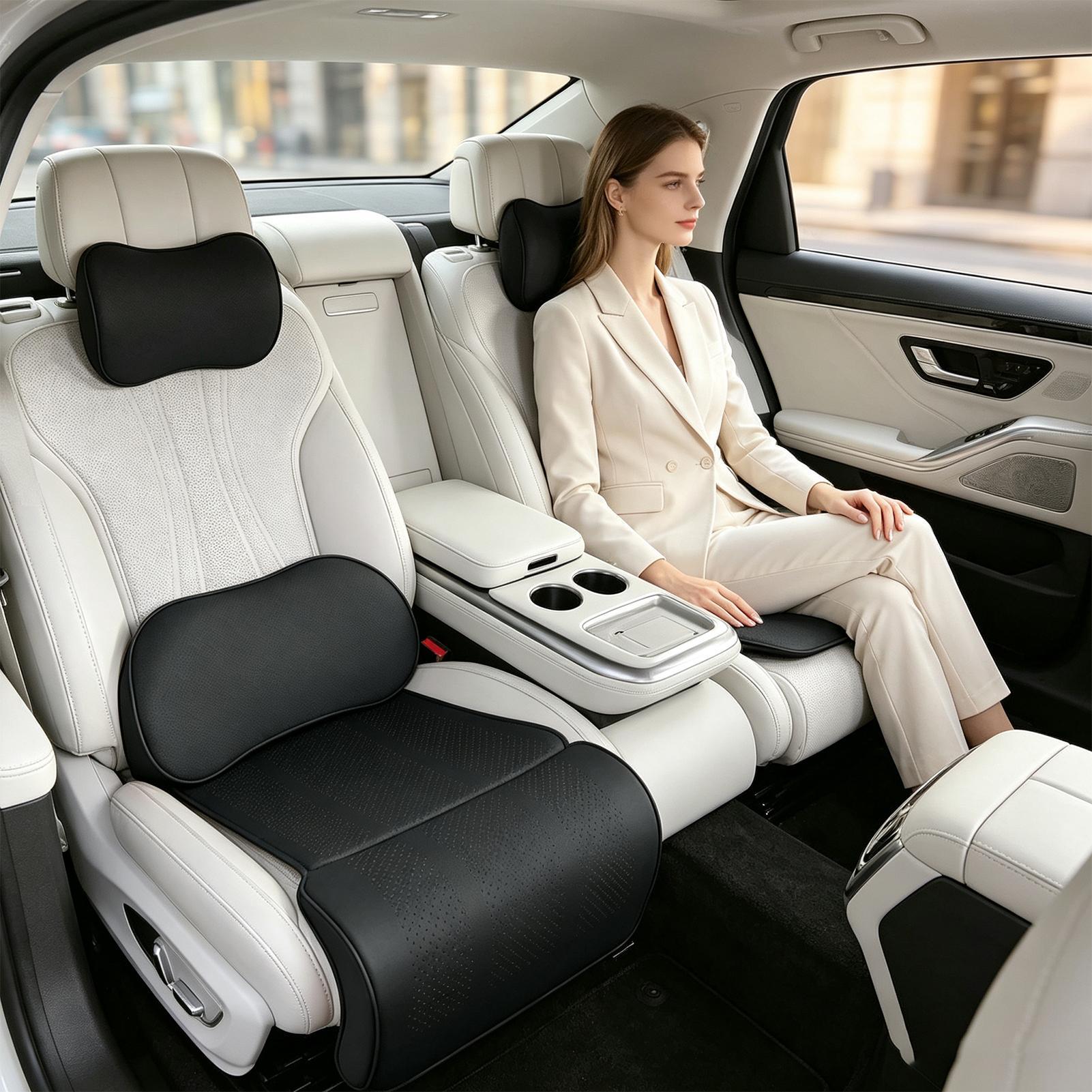 Bantalan Kursi Mobil Ergonomis - Memory Foam Car Neck Pillow Lumbar Support ulasan dan harga