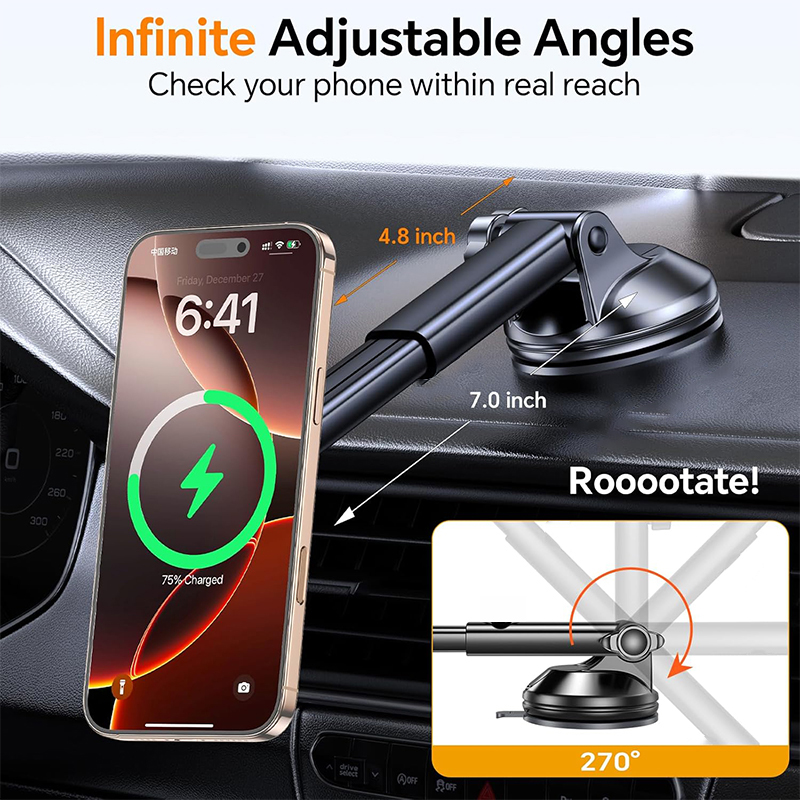 UYUXIO 15W Pengisi Daya Cepat  - Wireless Car Charger Mount Fast Charging ulasan dan harga