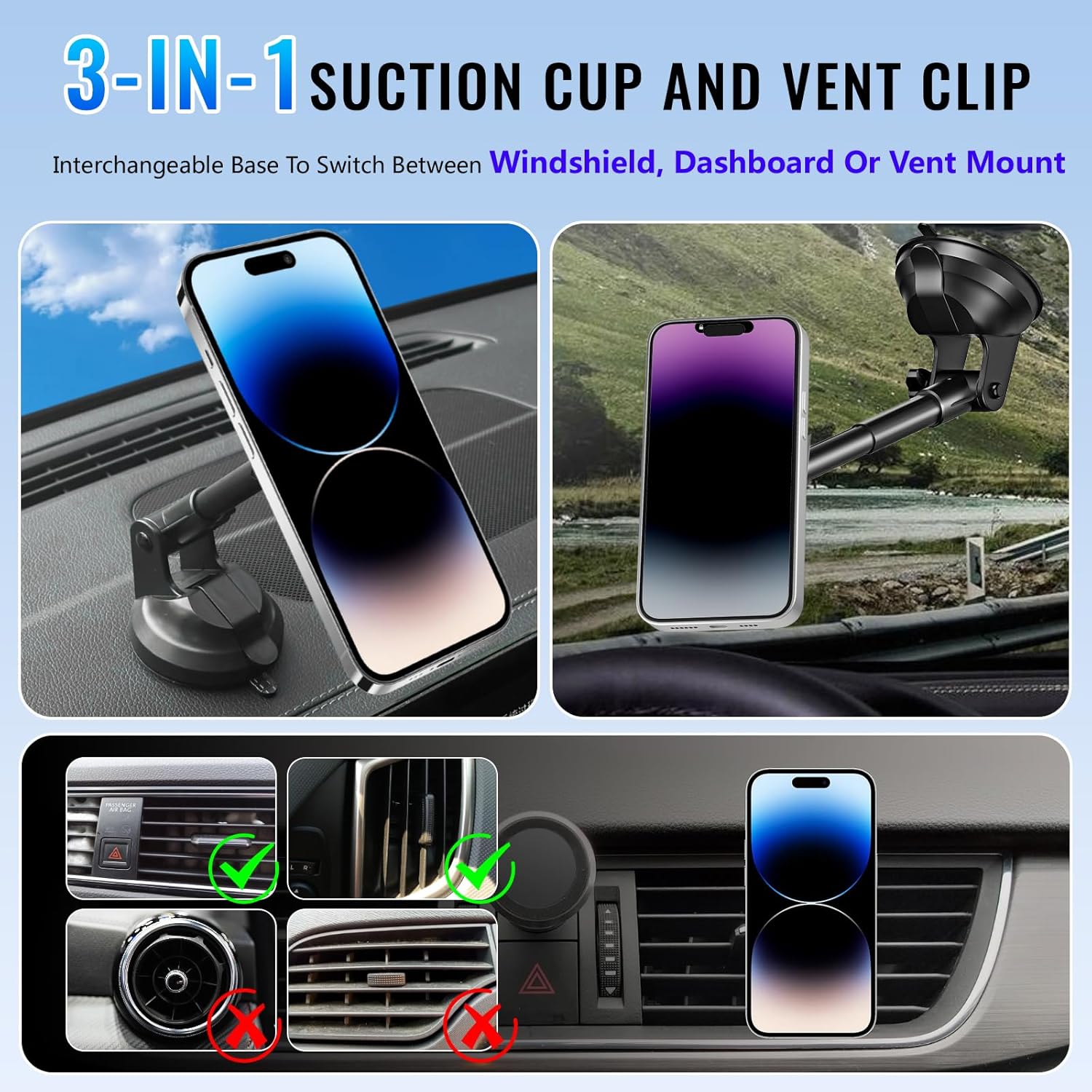UYUXIO 15W Pengisi Daya Cepat  - Wireless Car Charger Mount Fast Charging ulasan dan harga