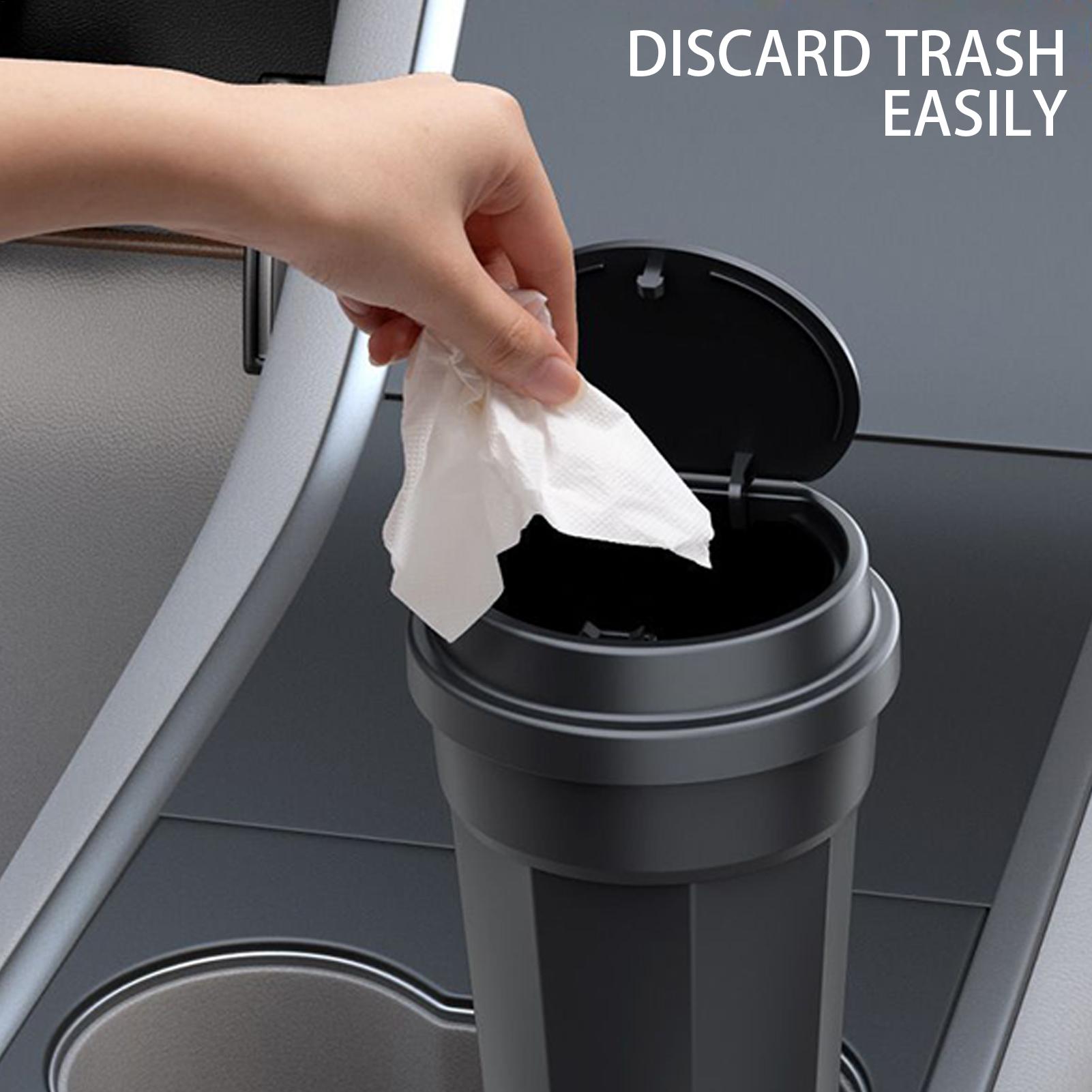 Tempat Sampah Mobil Tempat Gel - Waterproof Car Trash Can With Lid ulasan dan harga