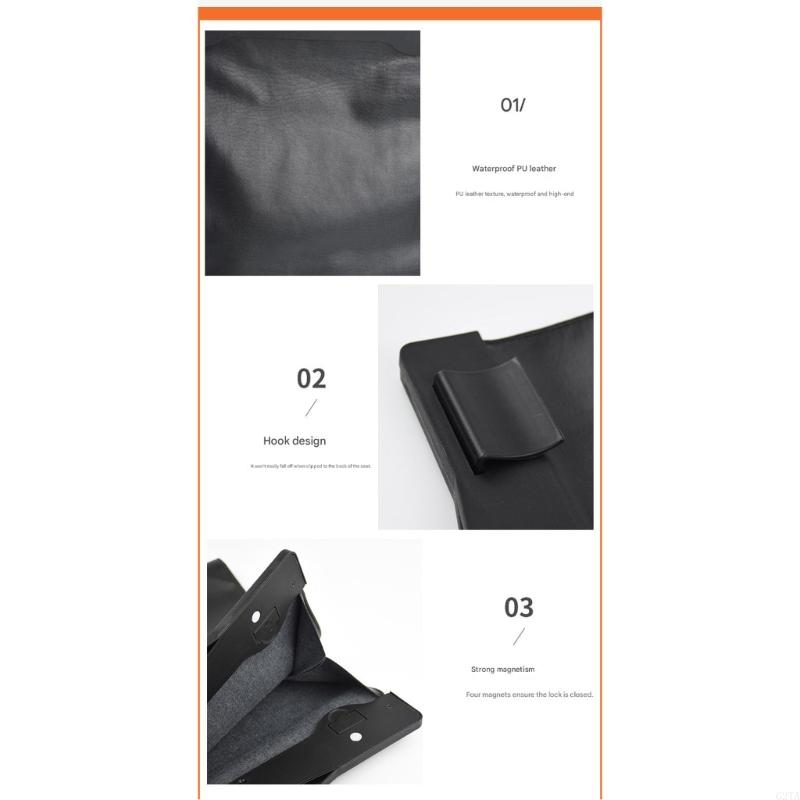 Kantong Sampah Kulit PU Tempat - Waterproof Car Trash Can With Lid ulasan dan harga