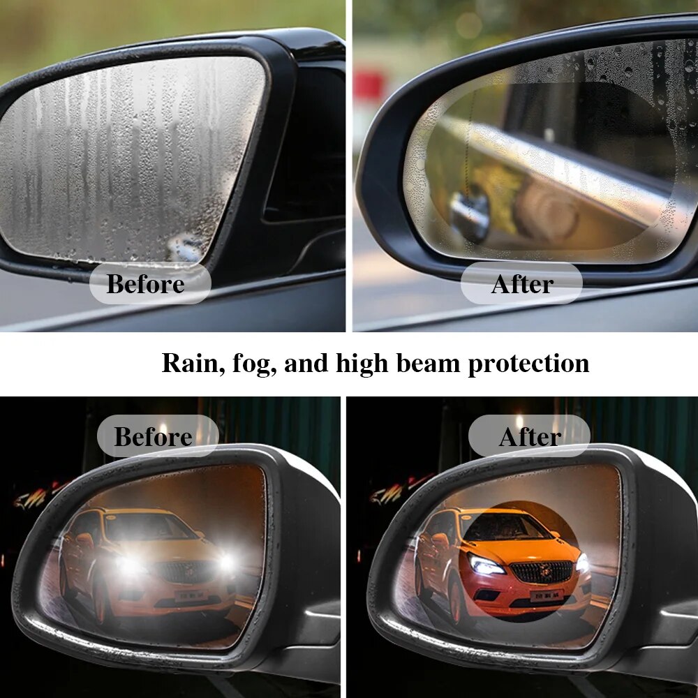 2 Buah Film Pelindung Kaca Spi - Anti Glare Car Rearview Mirror Film ulasan dan harga