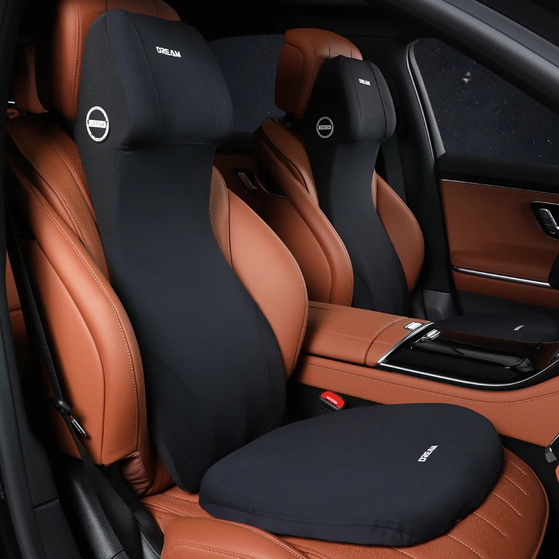 Dukungan Lumbar Mobil Terinteg - Memory Foam Car Neck Pillow Lumbar Support ulasan dan harga