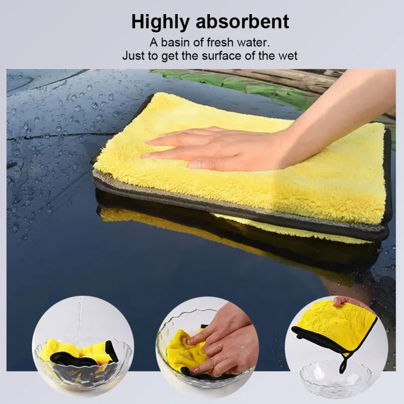 1-20 Buah Kain Microfiber Teba - Microfiber Car Drying Towel Super Absorbent ulasan dan harga