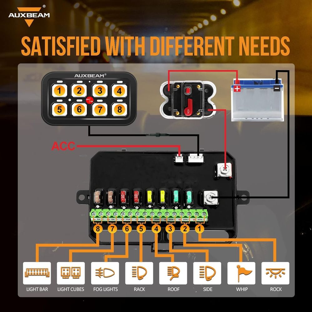 Panel Saklar 8 Gang BA80, Pane - Car Electronics ulasan dan harga