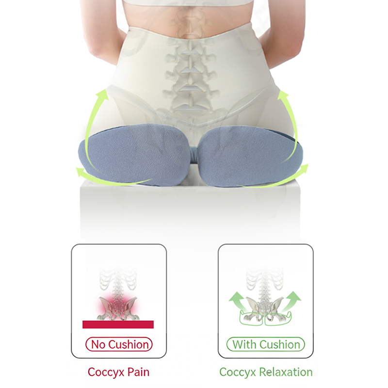 Bantal Kursi Mobil Busa Memori - Memory Foam Car Neck Pillow Lumbar Support ulasan dan harga