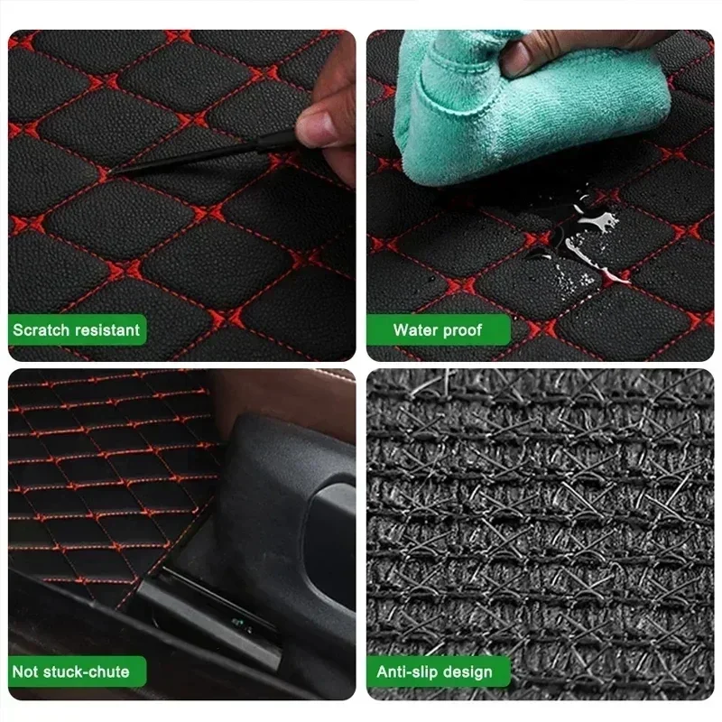 Karpet Lantai Mobil 4 Buah Kar - Car Floor Mats Universal Waterproof Leather ulasan dan harga