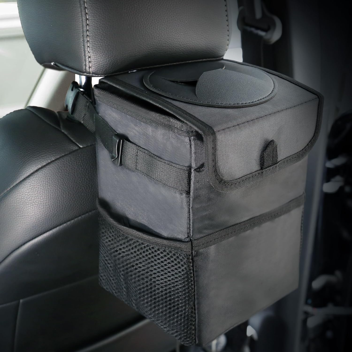 Tempat Sampah Mobil 3-In-1 den - Waterproof Car Trash Can With Lid ulasan dan harga
