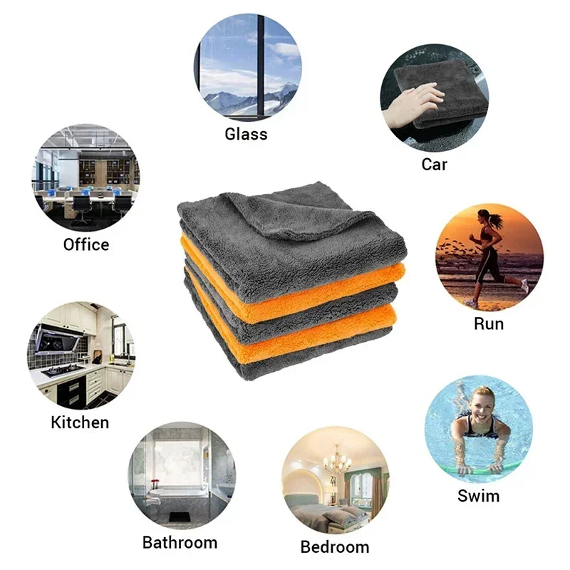 1-3 Buah Handuk Putar Serat Mi - Microfiber Car Drying Towel Super Absorbent ulasan dan harga