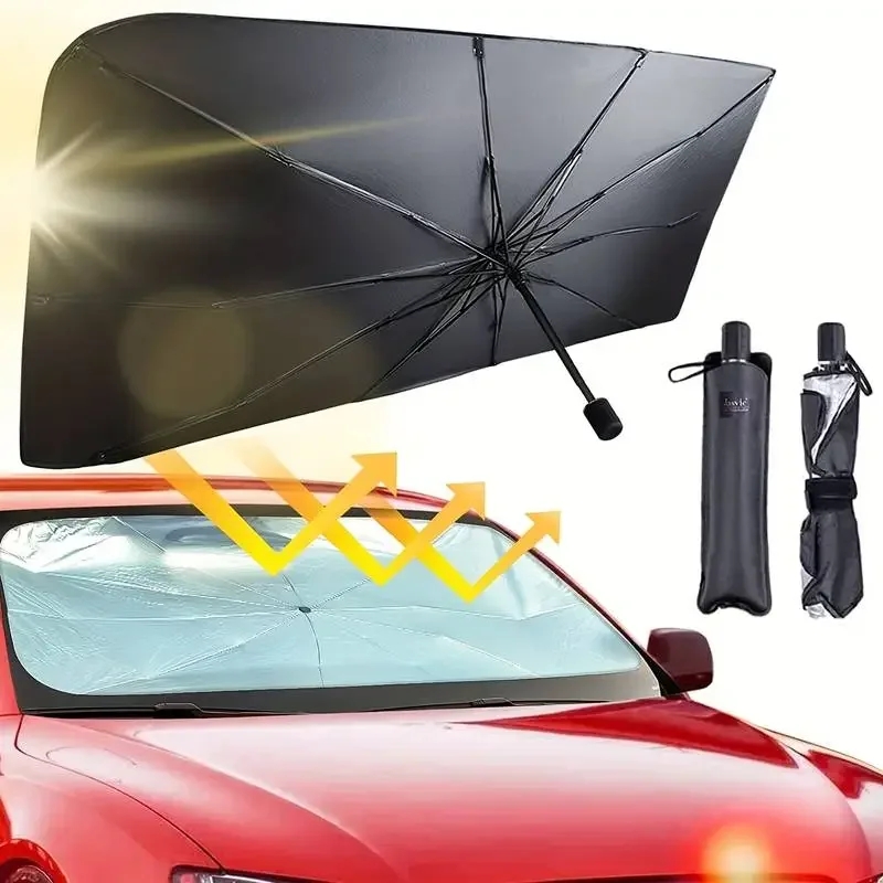 Payung kaca depan mobil, payun - Car Sunshade Windshield Umbrella Foldable ulasan dan harga