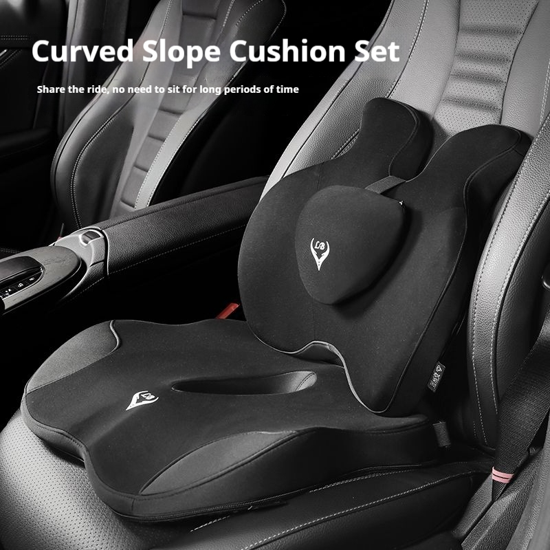 Busa Memori Bantal Kursi Kanto - Memory Foam Car Neck Pillow Lumbar Support ulasan dan harga