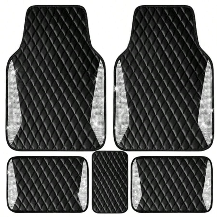 Karpet Mobil Kulit Berlian Ber - Car Floor Mats Universal Waterproof Leather ulasan dan harga