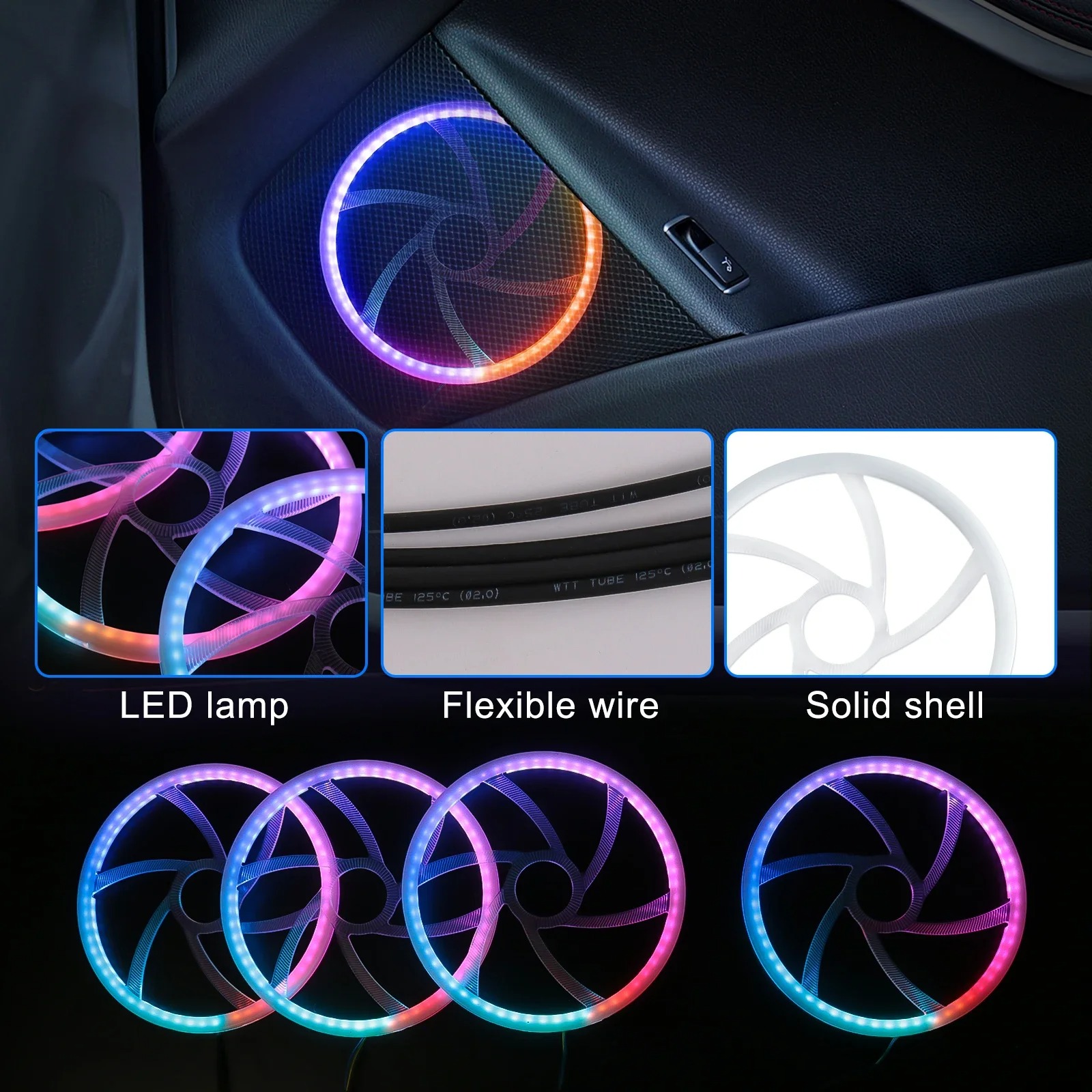 22 in 1 Lampu LED Interior Mob - Led Ambient Interior Car Lights App Control ulasan dan harga
