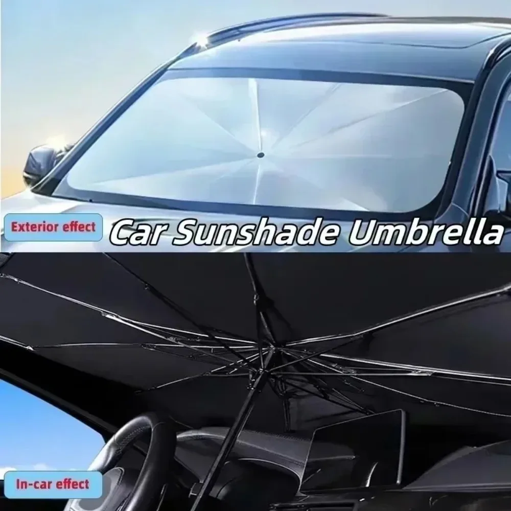 Payung Pelindung Matahari Mobi - Car Sunshade Windshield Umbrella Foldable ulasan dan harga