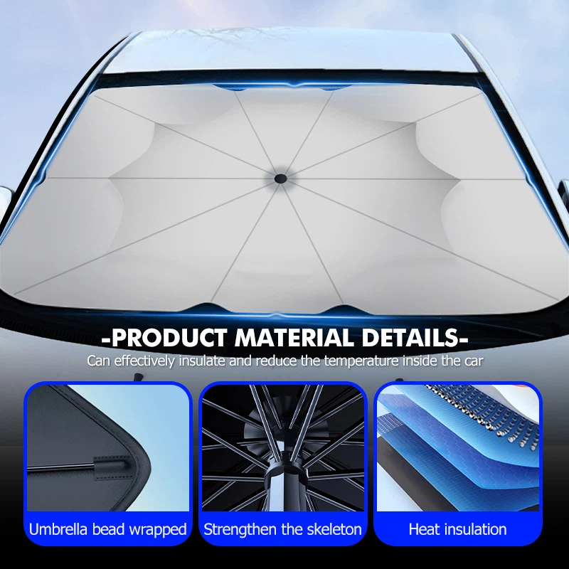 Payung Pelindung Matahari Mobi - Car Sunshade Windshield Umbrella Foldable ulasan dan harga