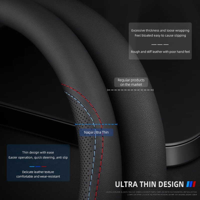 1Pcs Sarung Setir Mobil Kulit  - Car Steering Wheel Cover Anti Slip Breathable ulasan dan harga