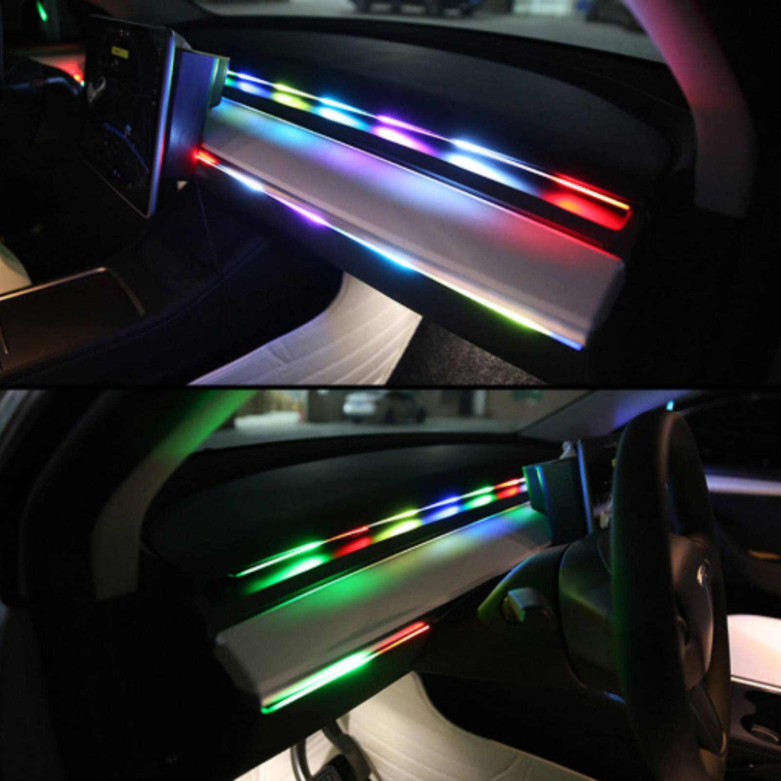 6 Buah Lampu LED Interior Mobi - Led Ambient Interior Car Lights App Control ulasan dan harga